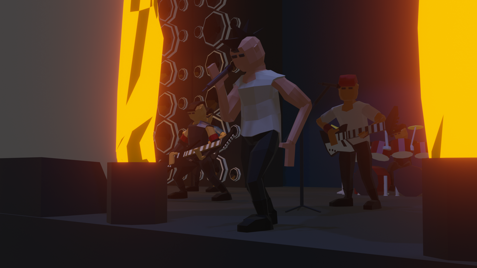 LOW POLY HEAVY METAL BAND preview image 2